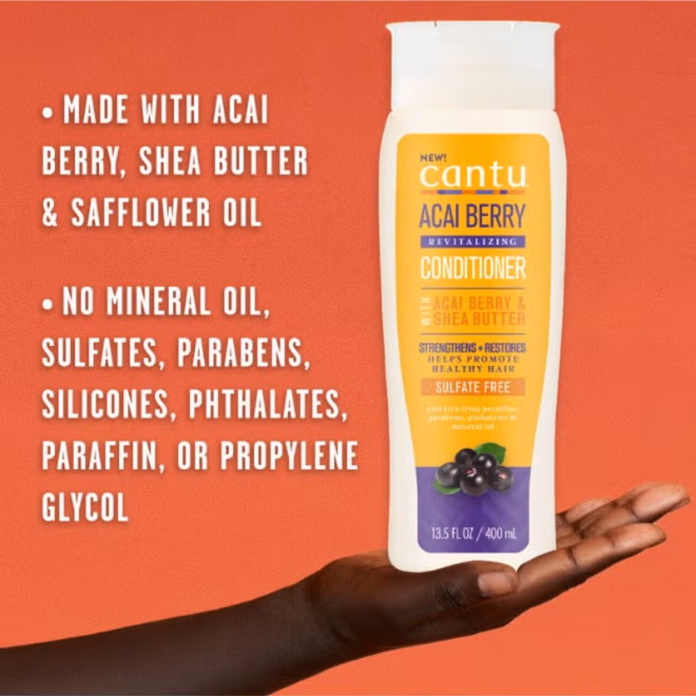 Cantu Acai Berry Revitalizing Conditioner 400ml 4
