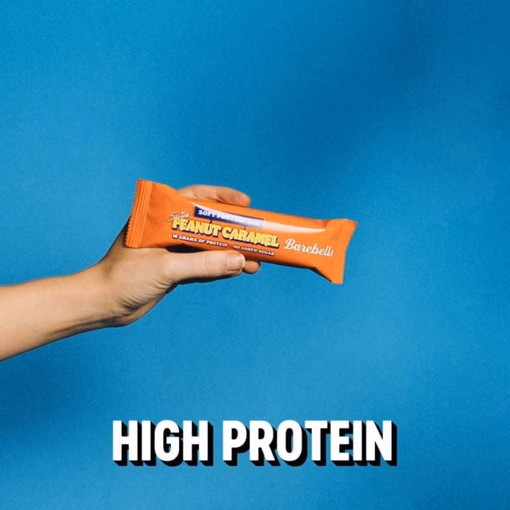Barebells Salted Peanut Caramel Soft Protein Bar - 55g (Box of 12) 5