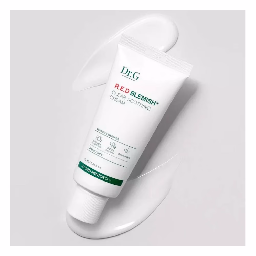 Dr.G R.E.D Blemish Clear Soothing Cream 70ml Tube – 10-Cica & Eco Cica | 100 Hours Hydration for Sensitive & Acne-Prone Skin 3