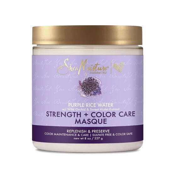 Shea Moisture Purple Rice Water Strength + Color Care Masque - 227g 1