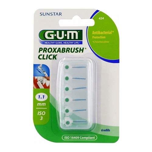GUM Proxa Brush Click (424) 1.1mm - 6 Refills