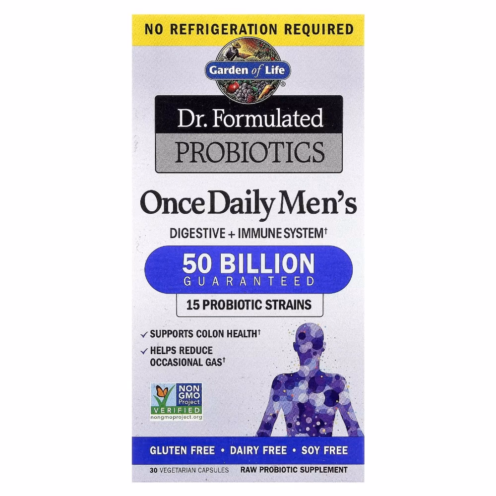 Garden Of Life Dr. Formulated Probiotics Once Daily Men 50 Billion Capsules 30S 1