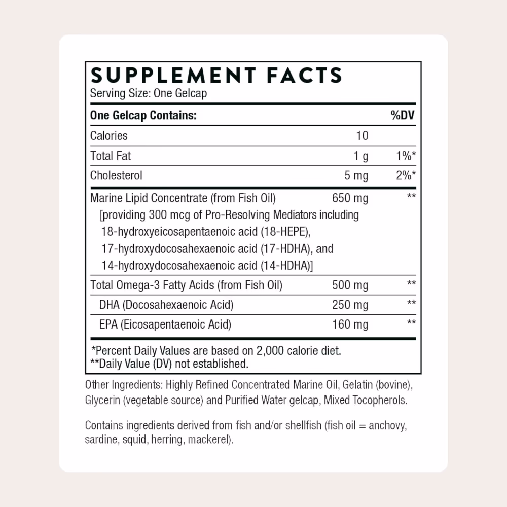 Thorne Pro-Resolving Mediators 60 Gelcaps – Advanced Omega-3 SPM Formula | Brain, Immune & Tissue Recovery Support 2