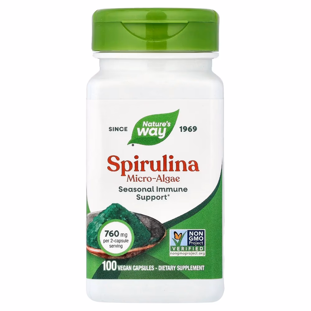 Natures Way Spirulina -100 Capsules