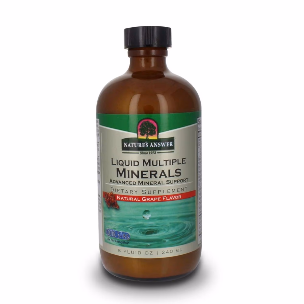 Natures Answer Liquid Multiple Minerals 240ml-Grape Flavor