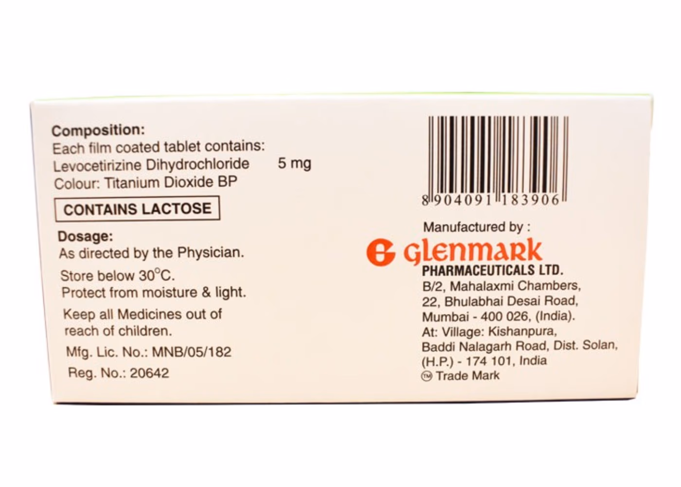 Glencet 5mg Tablets 10's 2