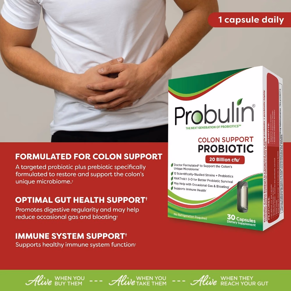 Probulin Colon Support Probiotic 30 Capsules 2