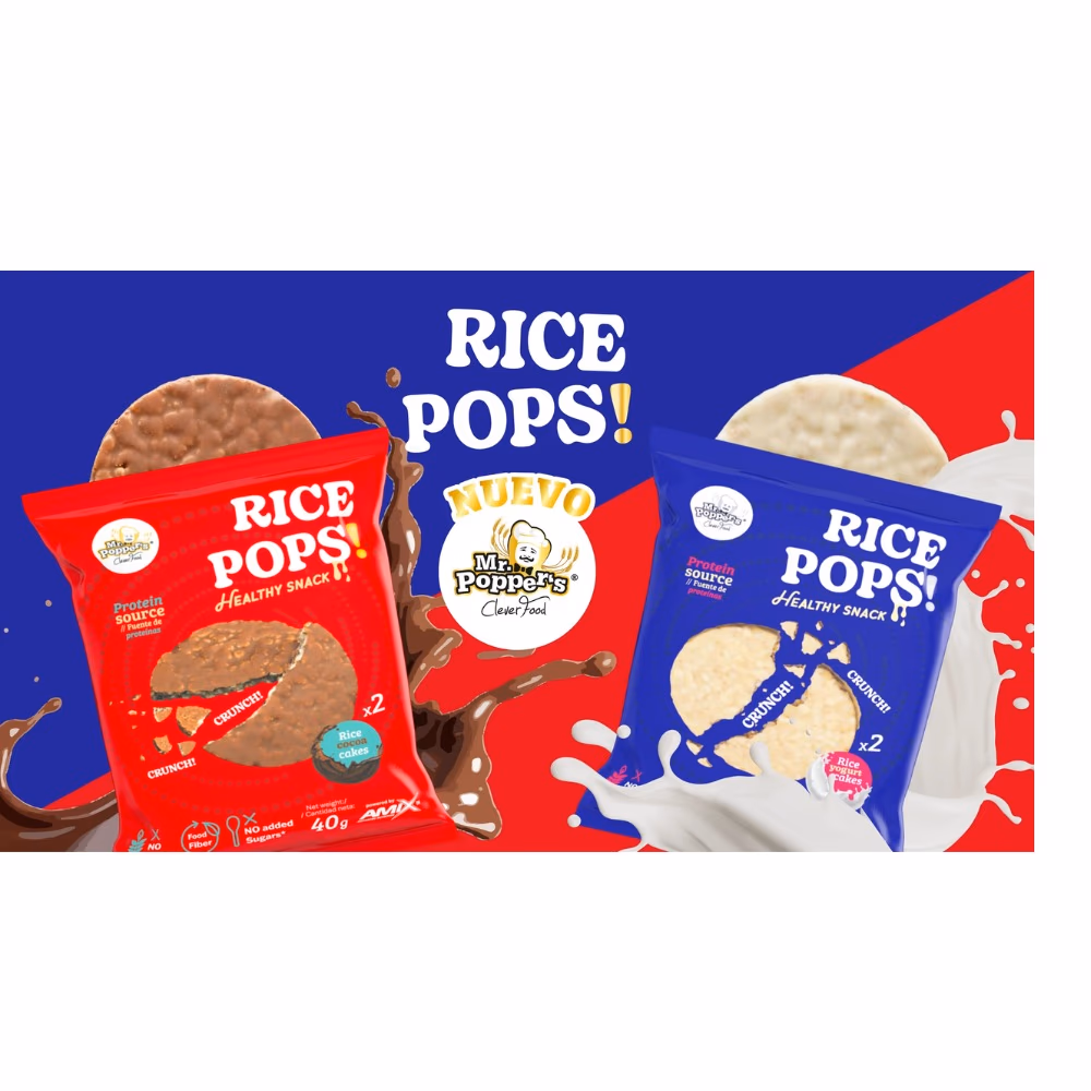Amix Rice Pops Cocoa Cake 40g – Crunchy Chocolate Snack 2