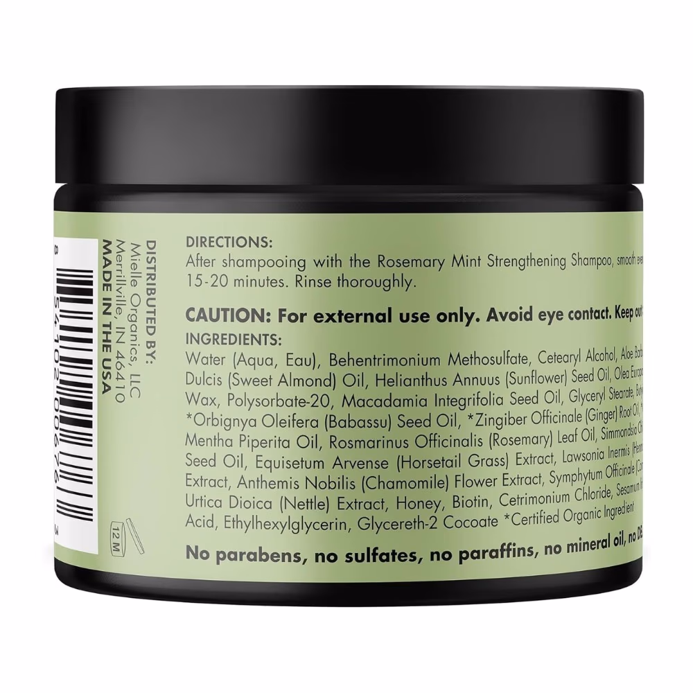 Mielle Rosemary Mint Strengthening Hair Masque 340g 2