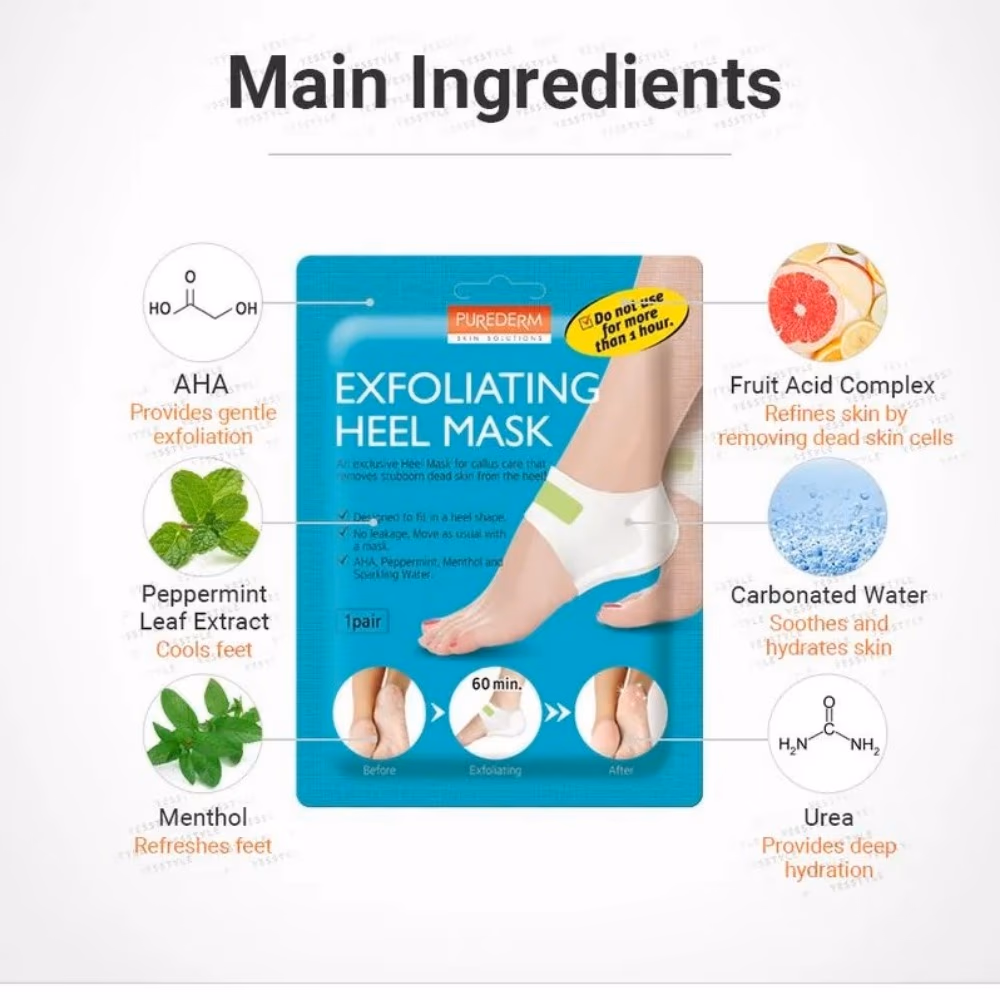 Puredrem Exfoliating Heel Mask 1 Pair 3