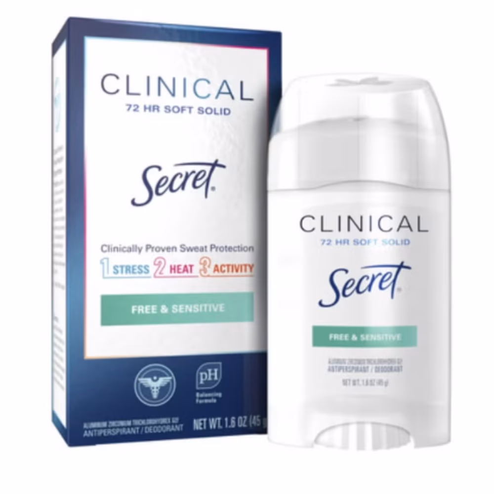 Secret Clinical Free and Sensitive Deodorant 45g 1