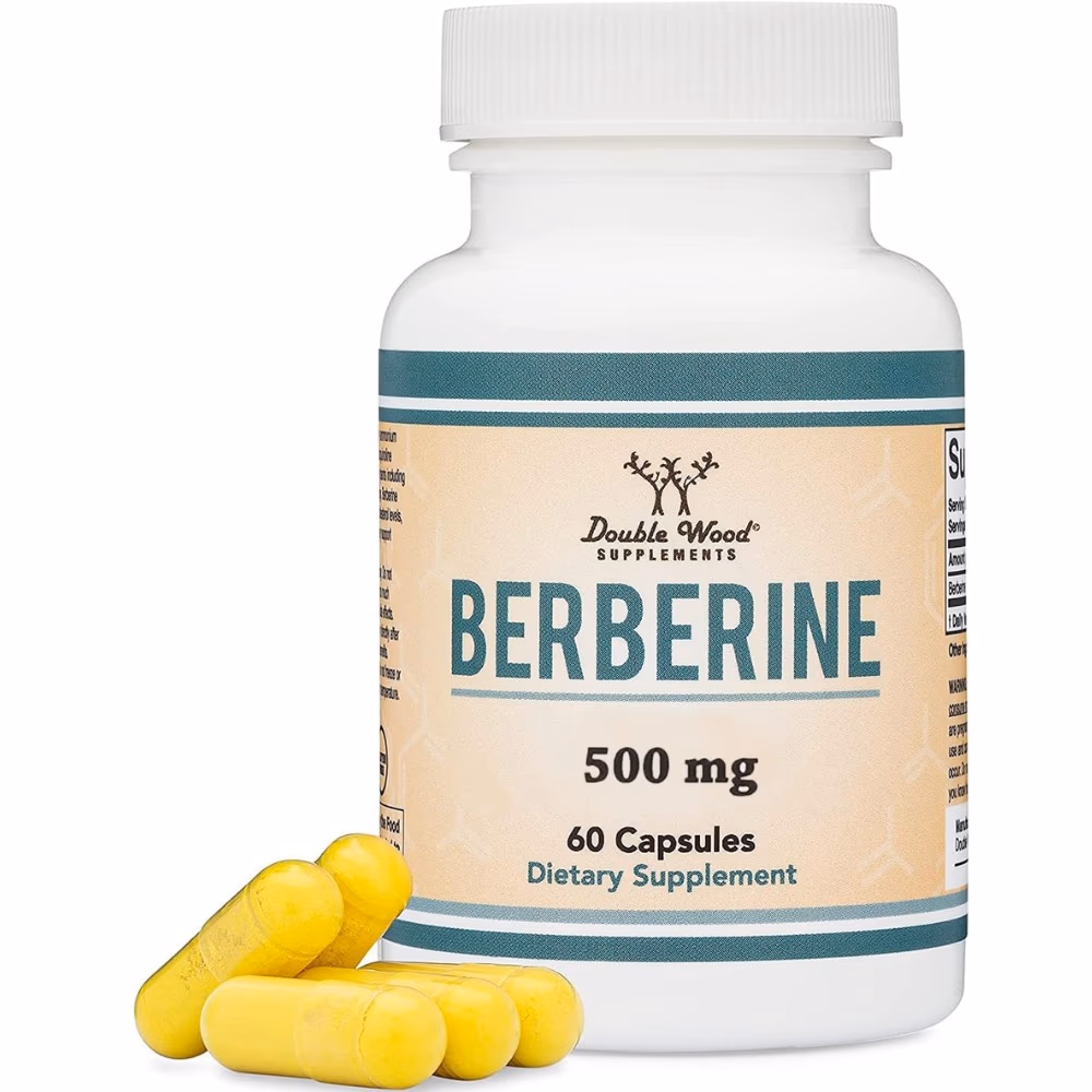 Double Wood Berberine 500 mg-60 Capsules