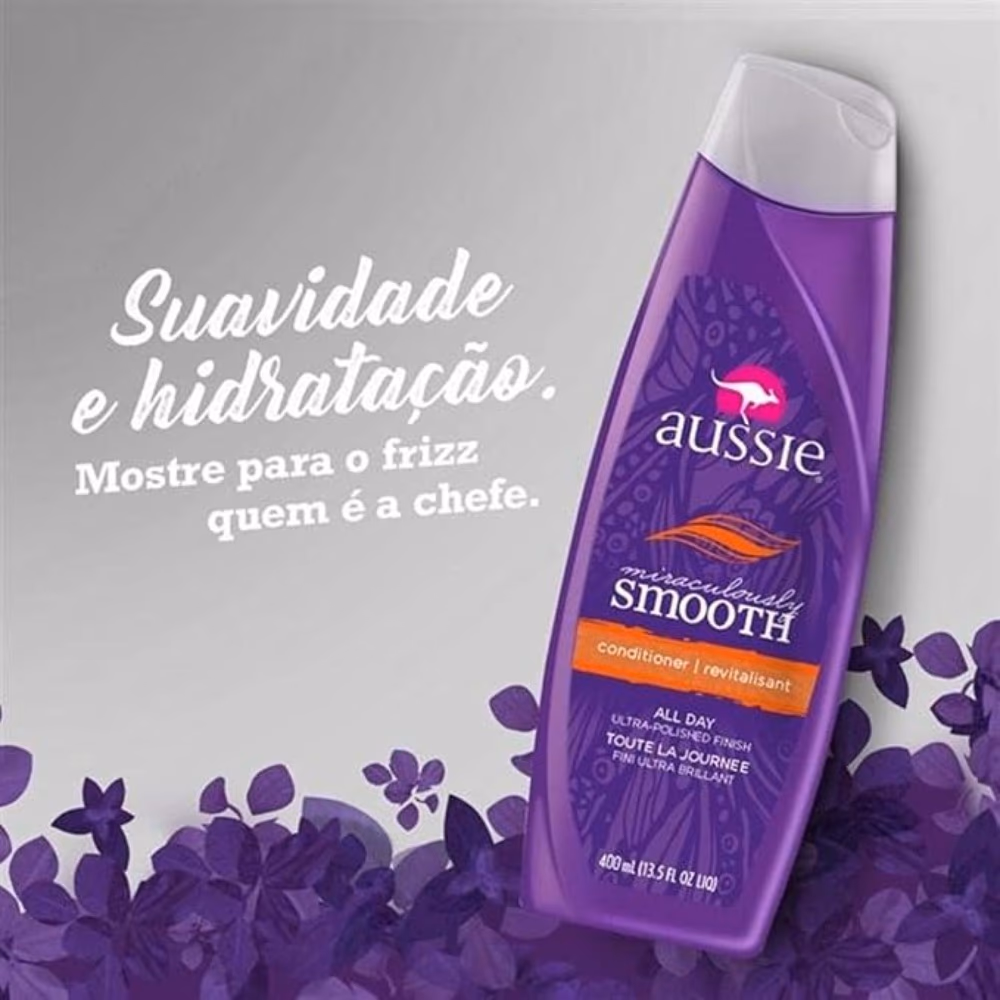 Aussie Miraculously Smooth Conditioner 400Ml 4