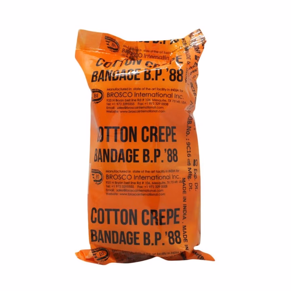 Bromed Crepe Bandage Cotton 4 Inches