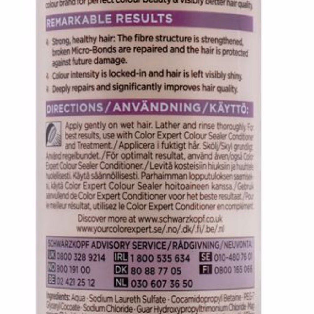 Schwarzkopf Color Expert Omegaplex Shampoo 250ml 3