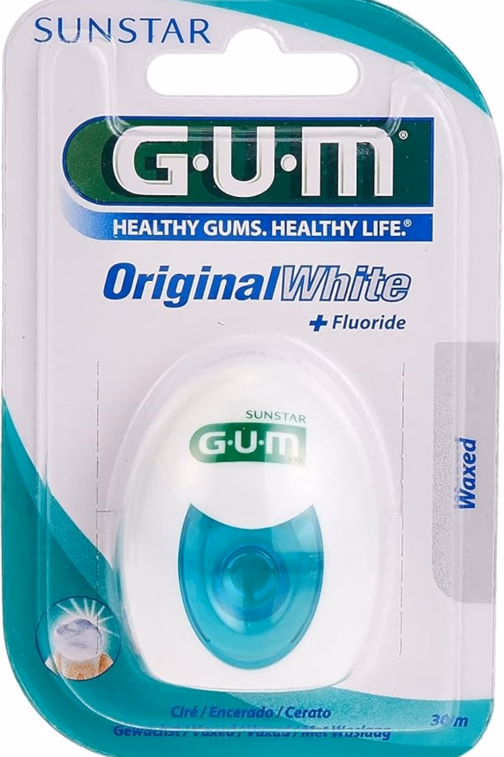 GUM Original White Waxed Dental Floss 2040