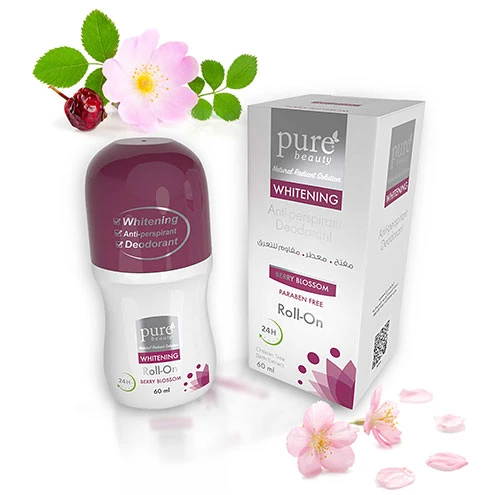 Pure Beauty Anti-Perspirant Berry Blossom Whitening Roll-On 60ml