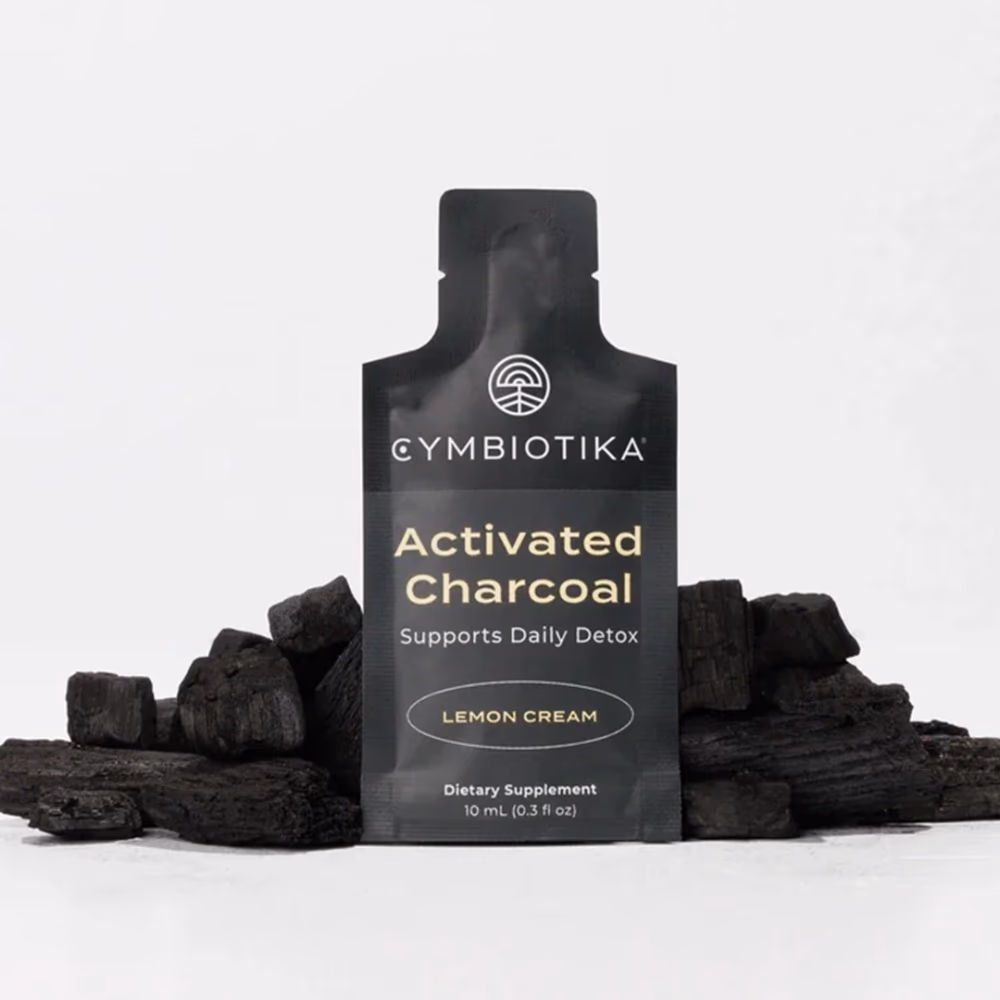 Cymbiotika Activated Charcoal – Lemon Cream | Daily Detox & Digestive Support Liquid Supplement | Single Pouch 10ml 2