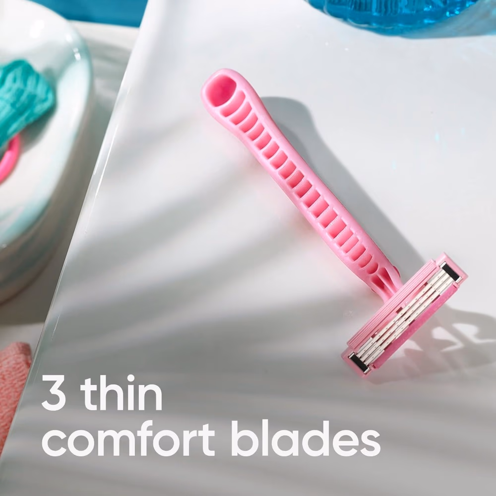 Gillette Simply Venus 3 Pink Disposable Razors – 5 Pack 3