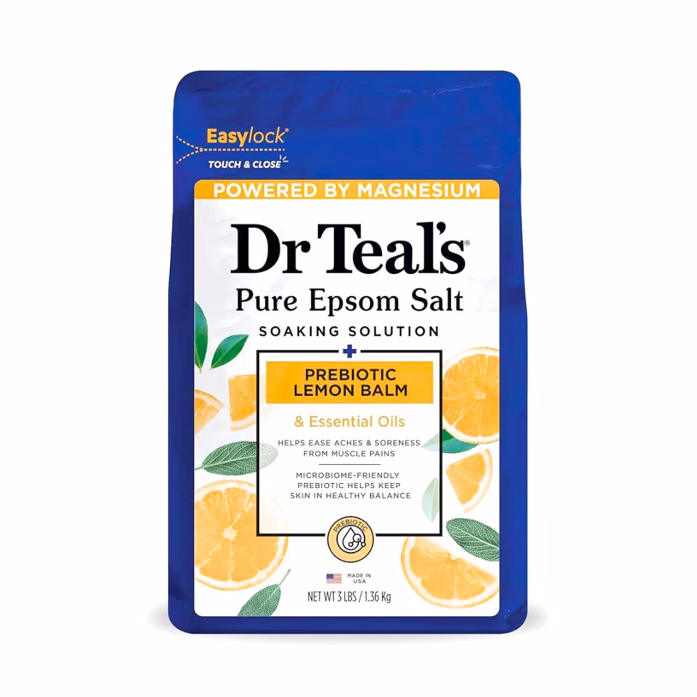 Dr. Teal's Epsom Salt Soak Prebiotic Lemon Balm 1.36KG 1