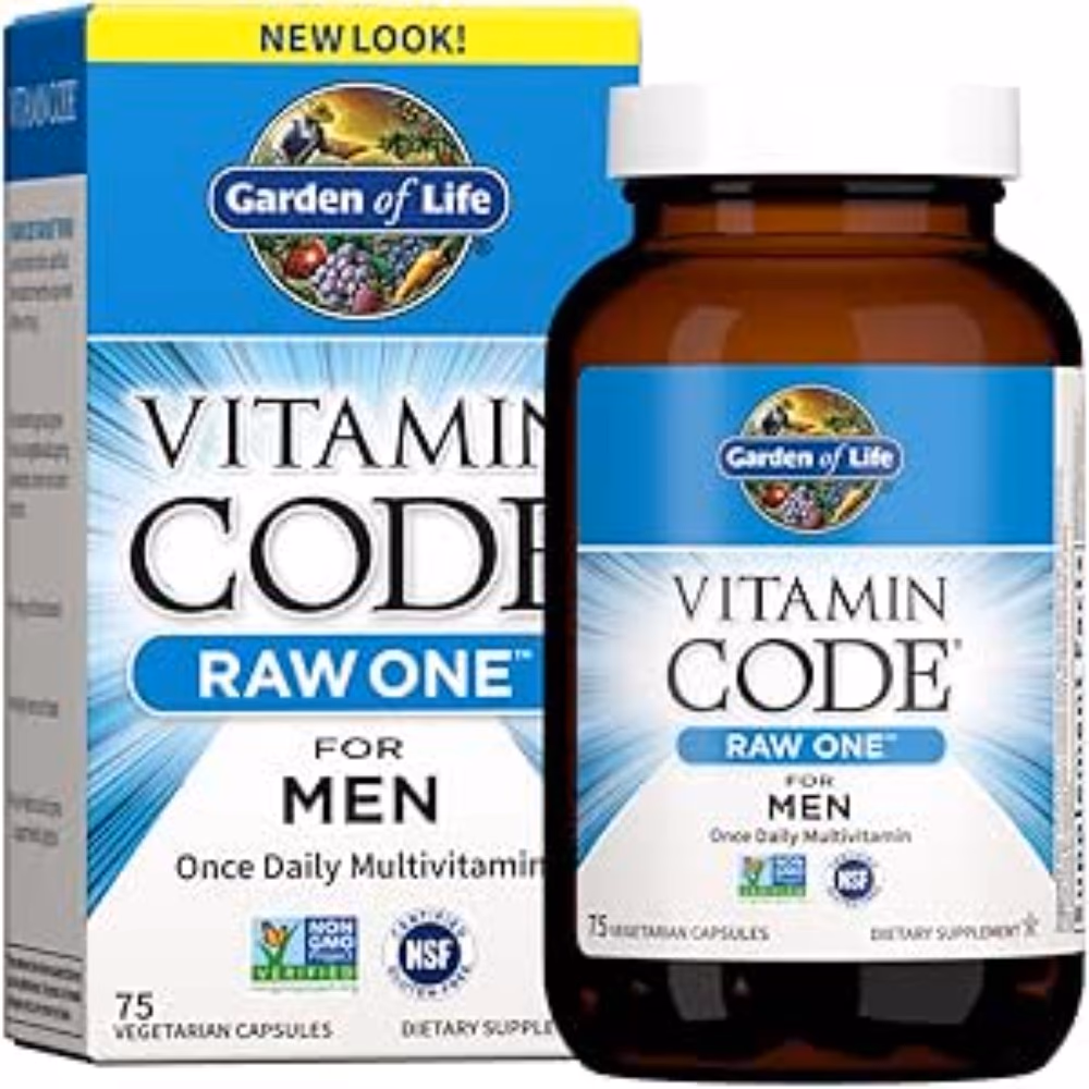 Garden of Life Vitamin Code Raw One for Men 75 Vegetarian Capsules 1