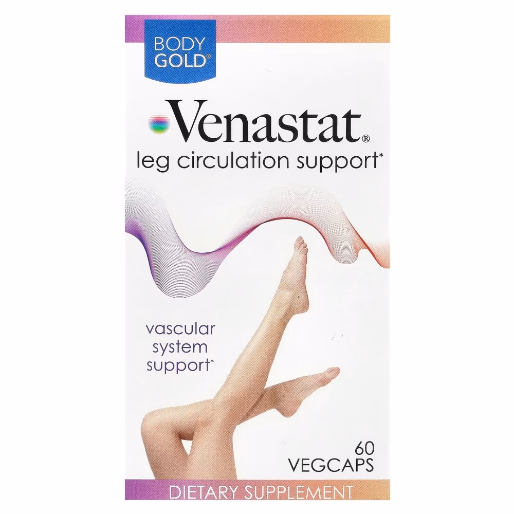 Body Gold Venastat Leg Circulation 60 Vegetarian Capsules