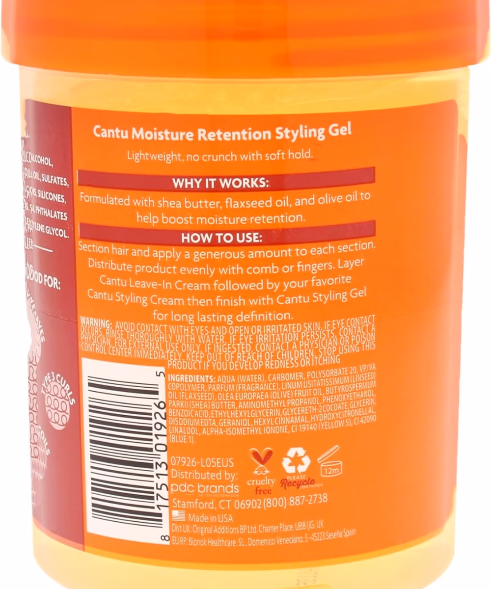 Cantu Moisture Retention Styling Gel 524gm 2