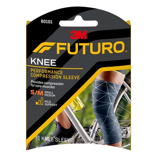 3M Futuro Knee Performance Compression Sleeve (80101) - Small/Medium Size - 1 Knee Sleeve 1
