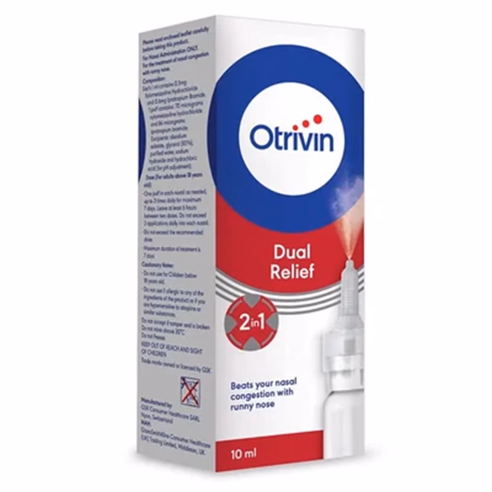 Otrivin Dual Relief Nasal Spray 10ml
