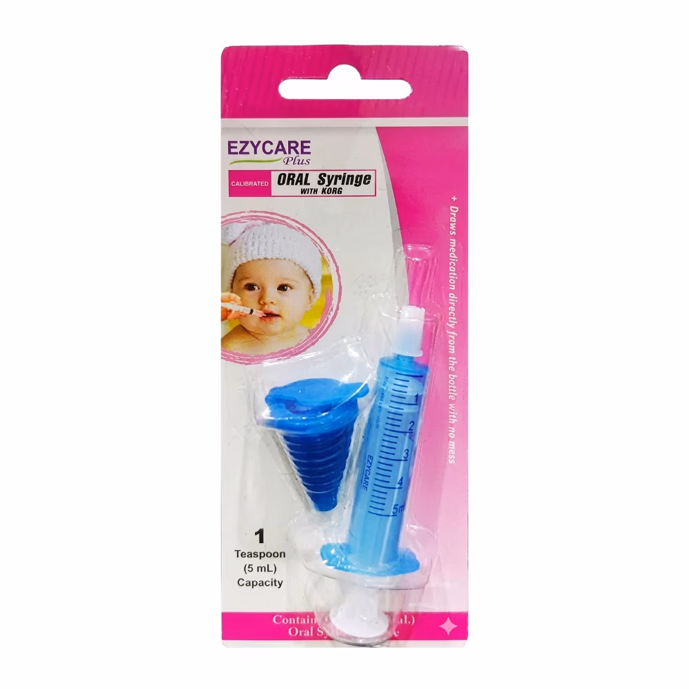 EzyCare Calibrated Oral Syringe with Korc – 5 mL
