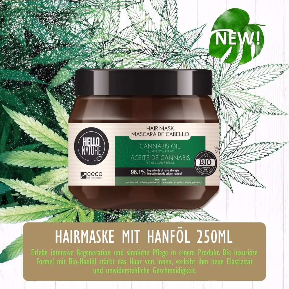 Hello Nature Cannabis Oil Hair Mask 250ml 3