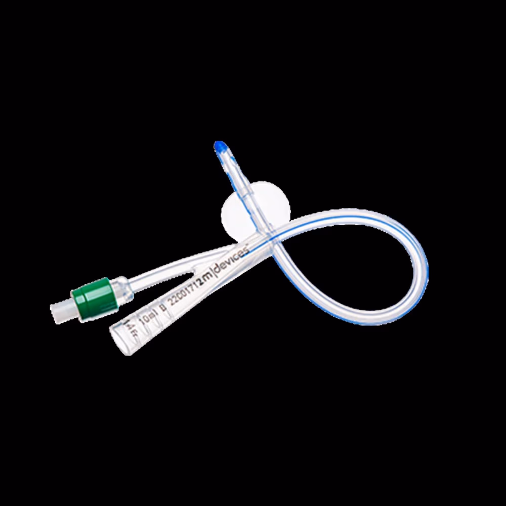 m|devices 2-Way Foley Catheter with Integrated Hydromodel Technology, 14Fr, 10ml Balloon 2