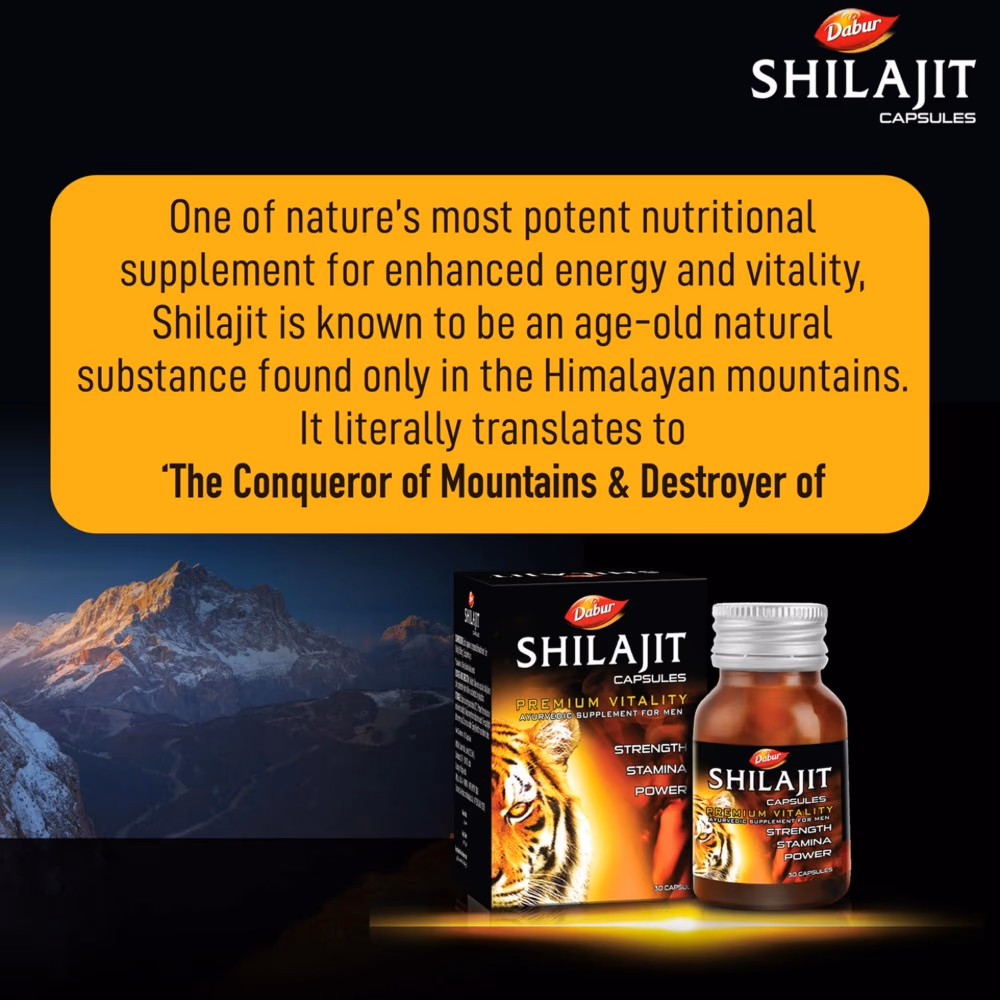 Dabur Shilajit Capsules 100s 4