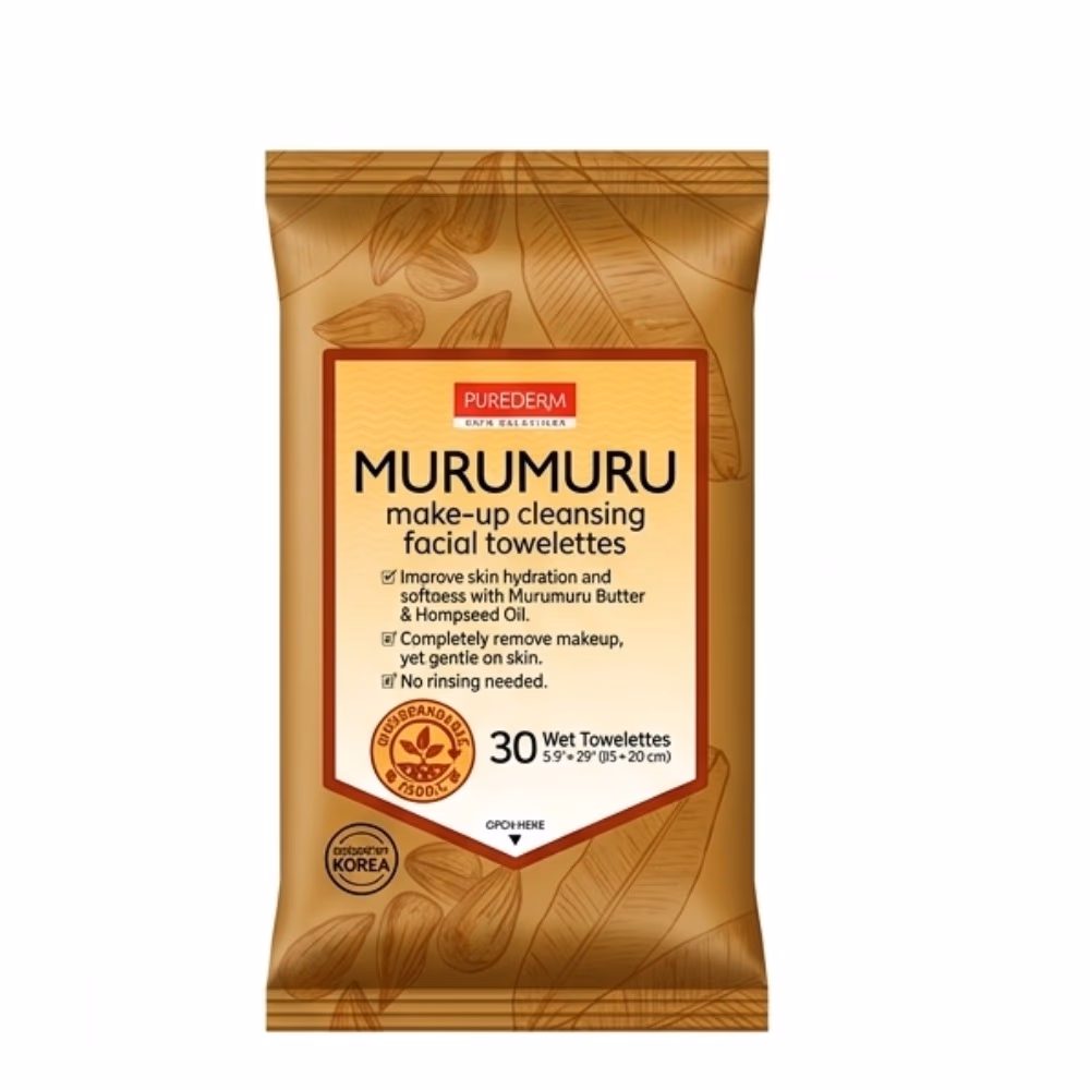 Purederm Murumuru Makeup Remover Towel 30s ADS-644 1