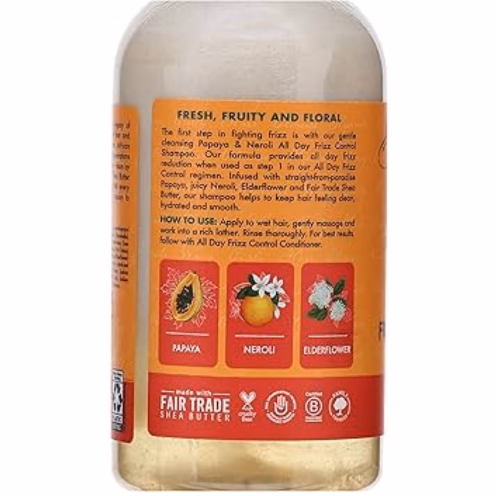 SheaMoisture Papaya & Neroli All Day Frizz Control Shampoo (384ml) 3