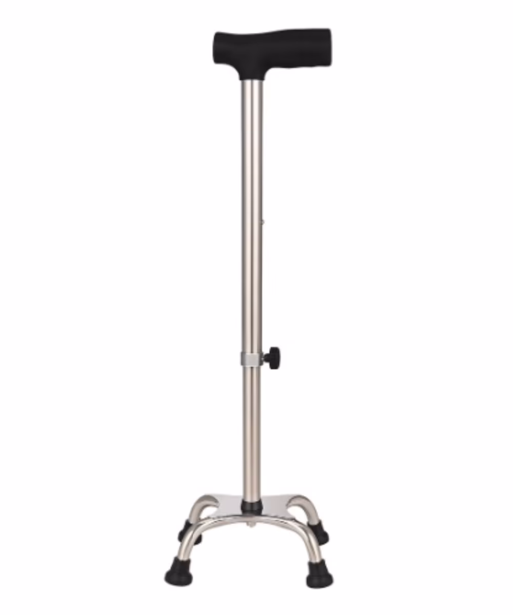 Uni-Mate Quad Walking Stick with 4 Legs Height Adjustable – LHL5704S 1