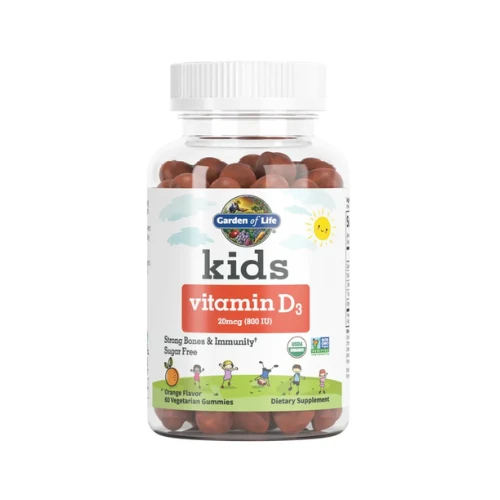 Garden Of Life Organic Kids Vitamin D3 Gummy Orange Flavor 60 Gummies 1