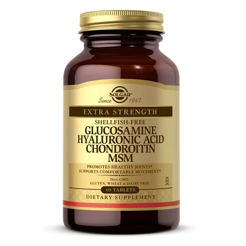 Solgar Glucosamine Hyaluronic Acid Chondroitin + MSM 60 Tabs