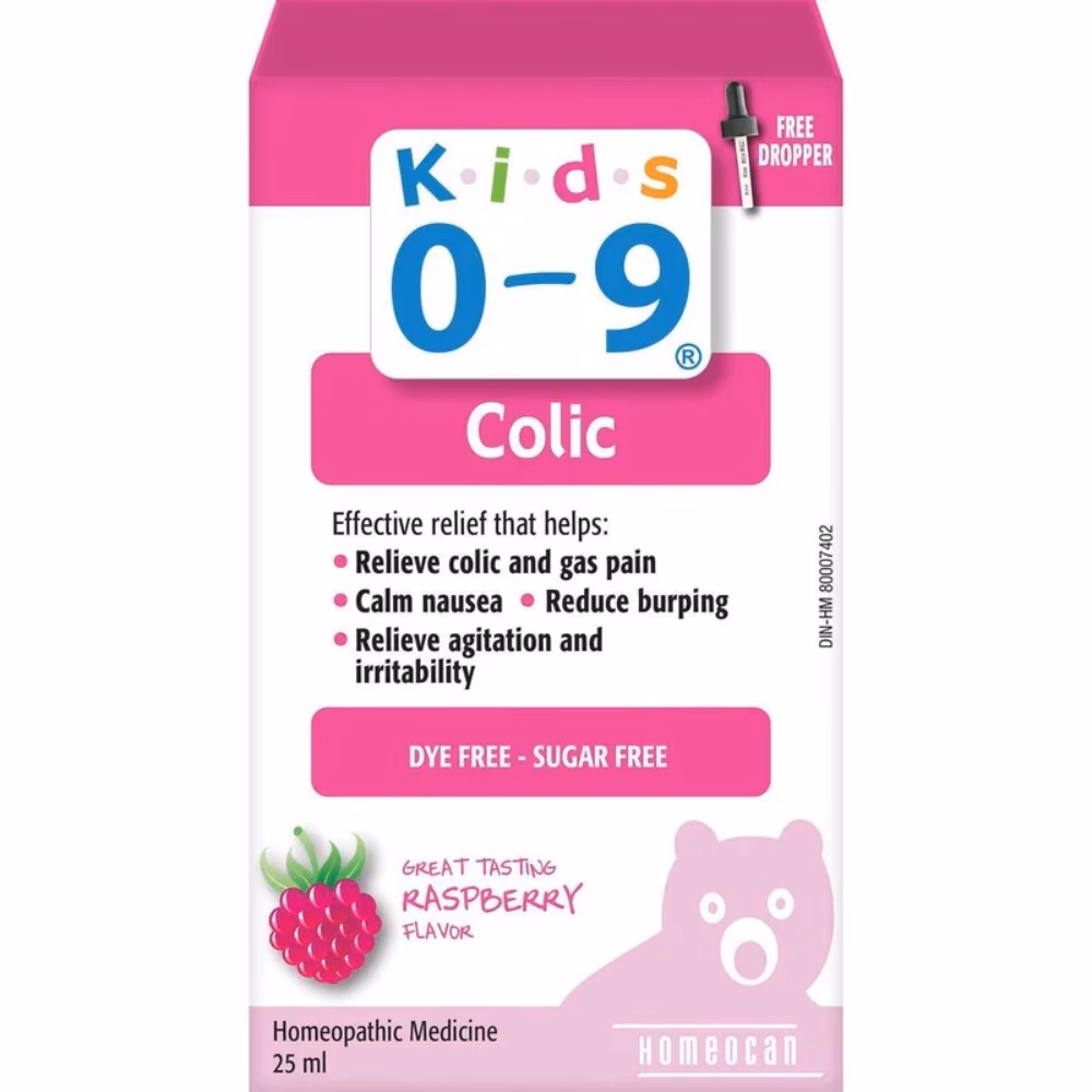 Homeocan Kids 0-9 Colic Oral Solution 25ml - Raspberry Flavor 3
