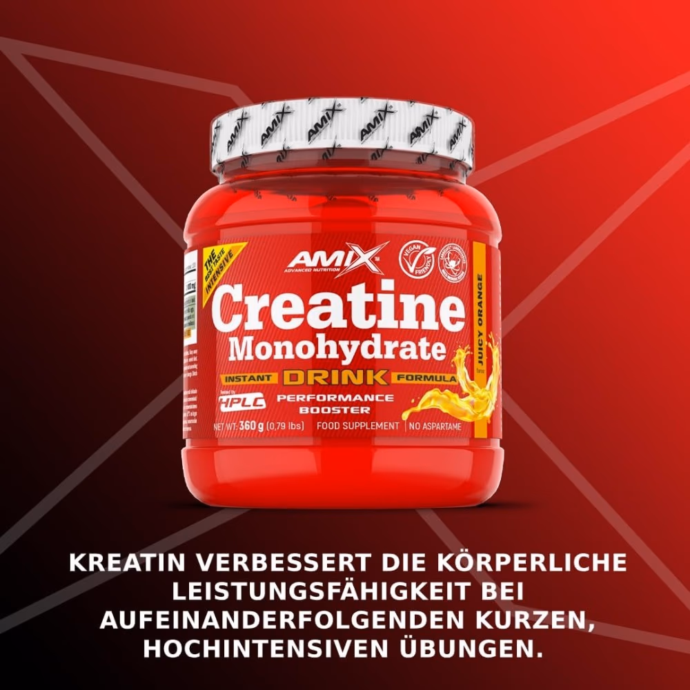 Amix Creatine Monohydrate Powder Lemon Lime 360g 2