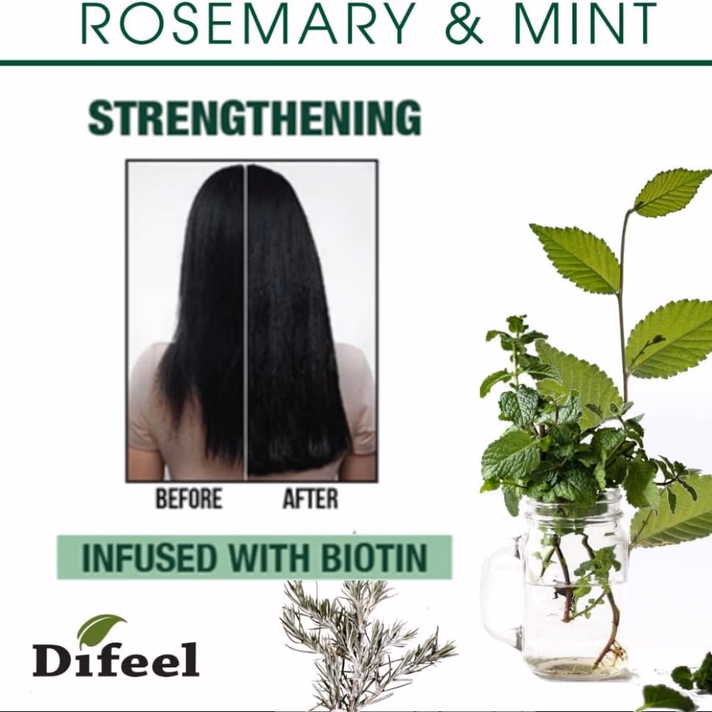 Difeel Rosemary & Mint Hair Strengthening Shampoo 12oz 4