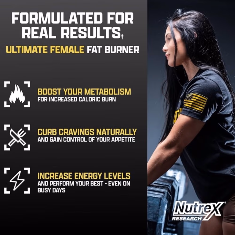 Nutrex Lipo-6 Black Hers – 60 Capsules | Advanced Fat Burner for Women 3