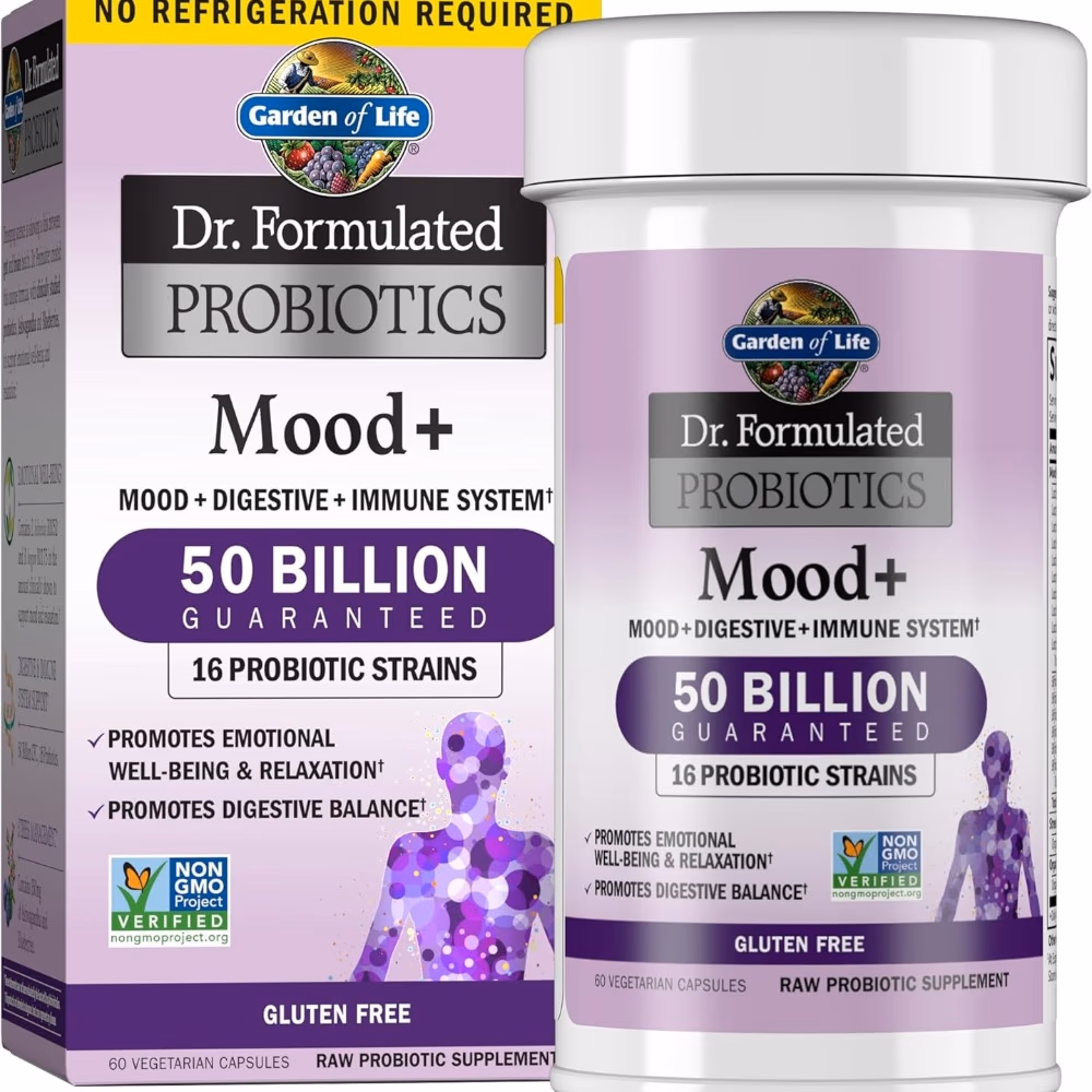 Garden Of Life Dr. Formulated Probiotics Mood+ Shelf-Stable 60 Capsules 1