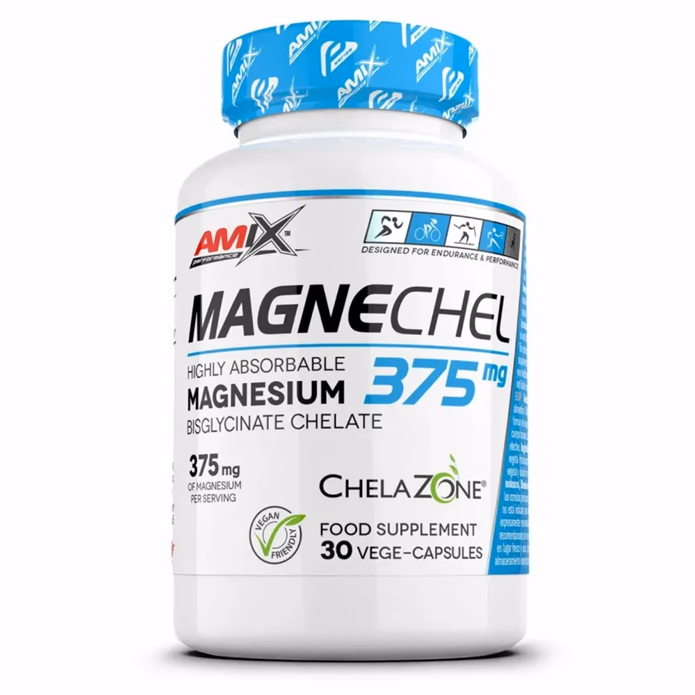 Amix MagneChel Magnesium Bisglycinate Chelate 375mg 30 Capsules