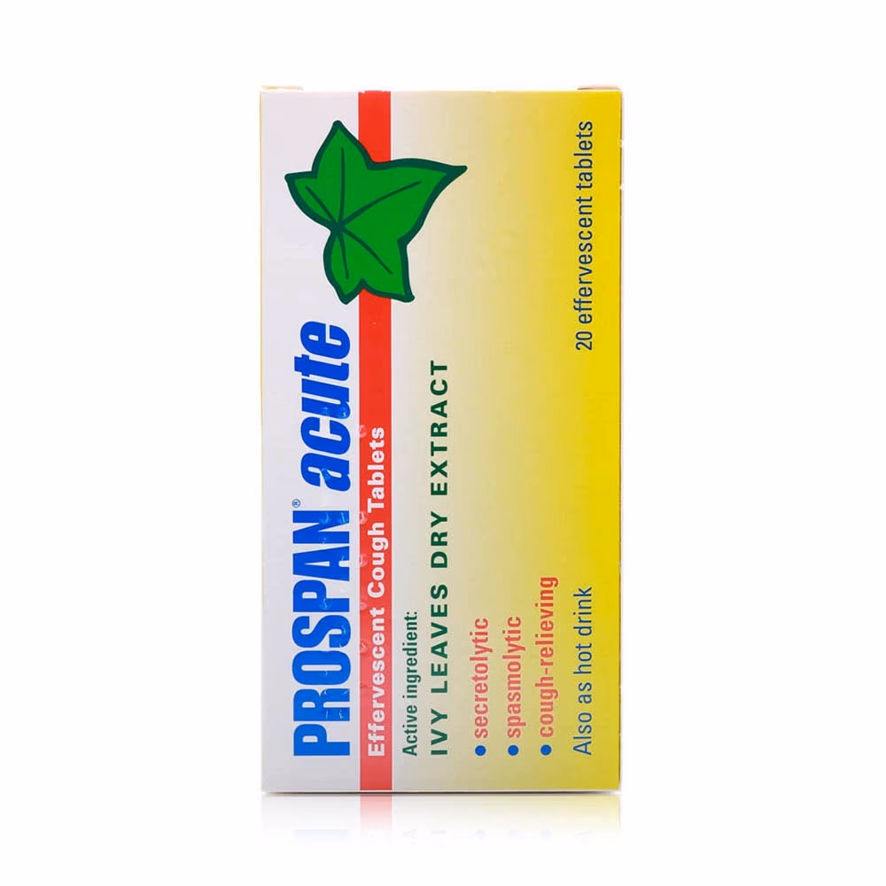 Prospan Acute Effervescent Cough Tablets 20's 2