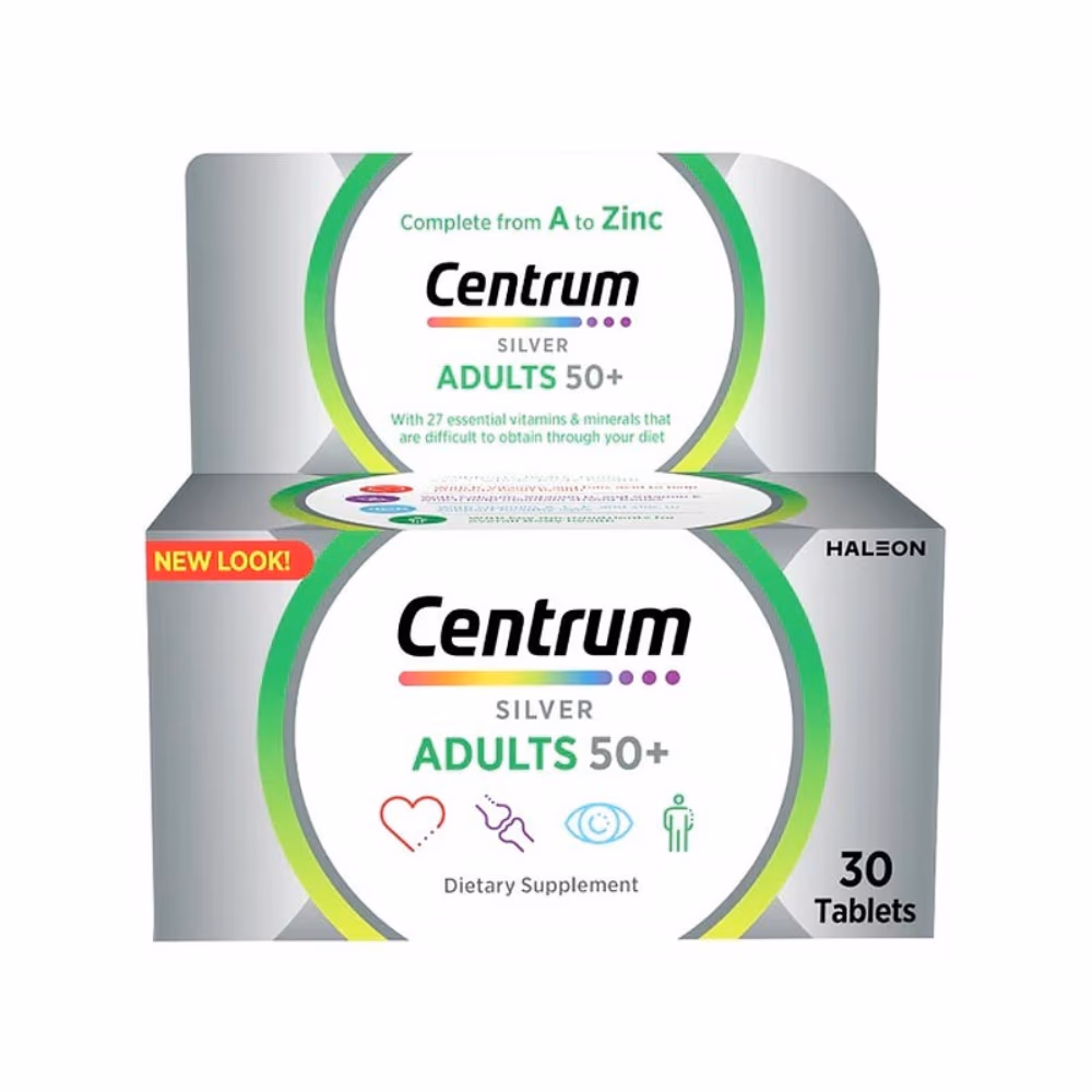 Centrum Silver 50+ with Lutein – 30 Tablets 1