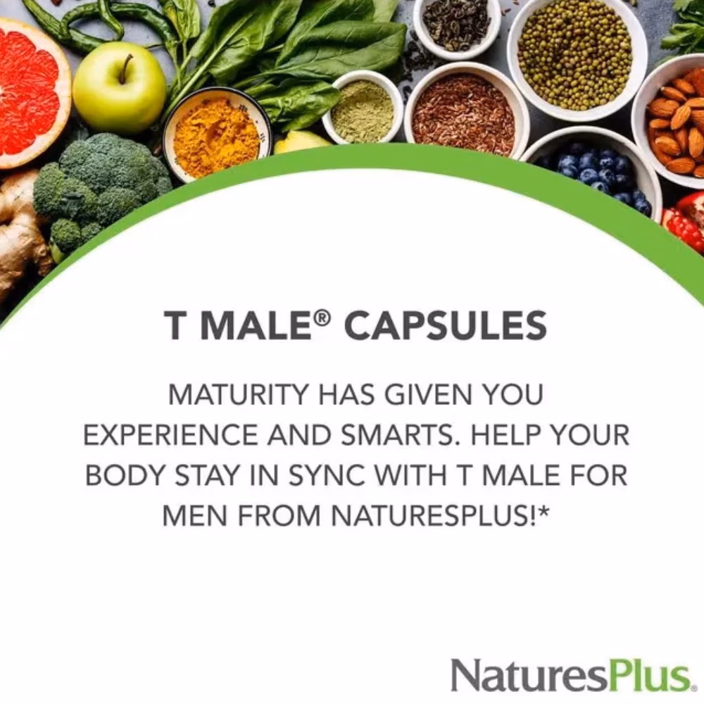 Natures Plus  T-male Testosterone Boost for Men V.cap 60s 4