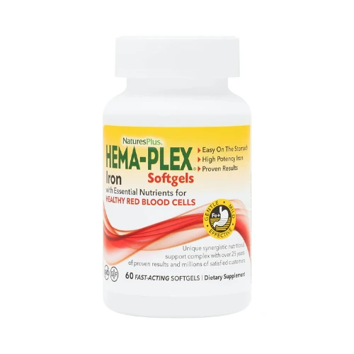 Natures Plus  Hema-plex Iron 60 Soft gels