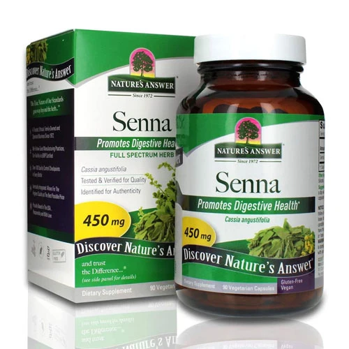 Natures Answer Senna Leaves 450mg-90 Capsules 1