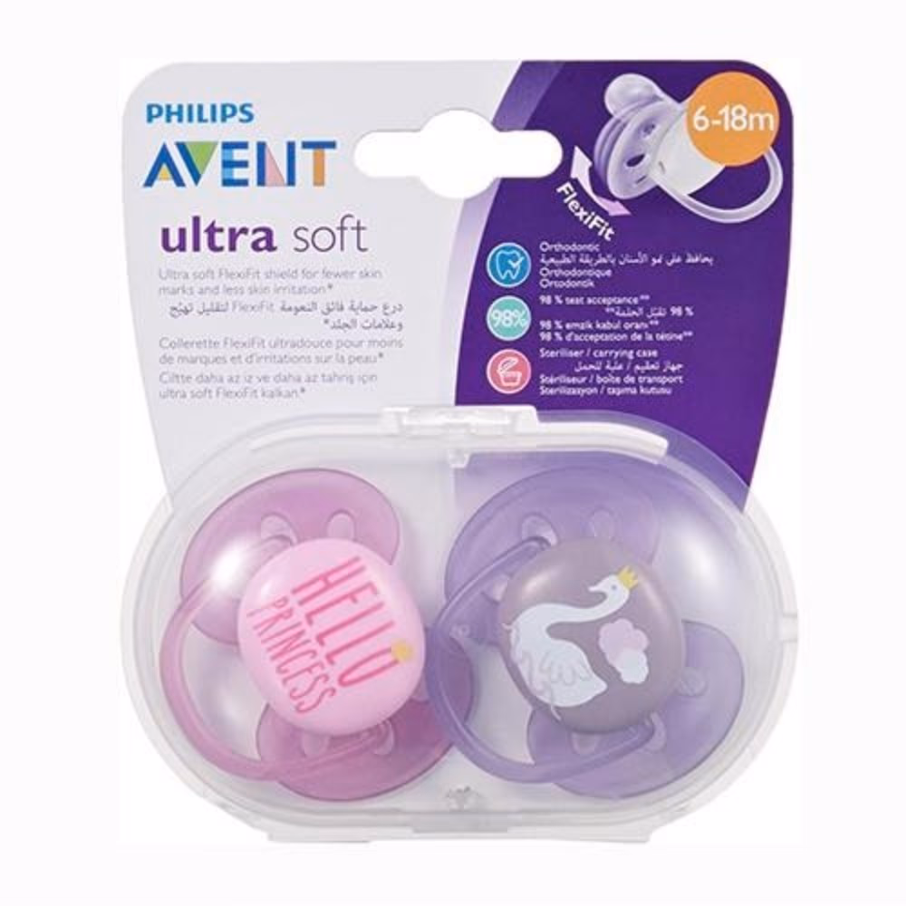 Philips Avent Pacifier Ultra Soft 6 to 18 Months Girl